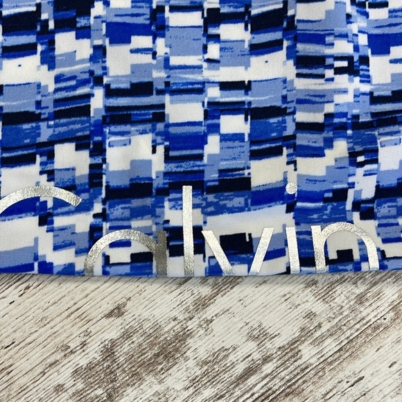 CALVIN KLEIN NWT Blue Performance Wick Compression Athletic Leggings Size Small - Picture 7 of 9